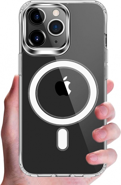 Прозорий силіконовий чохол iLoungeMax Clear Case with MagSafe для iPhone 14 Pro Max