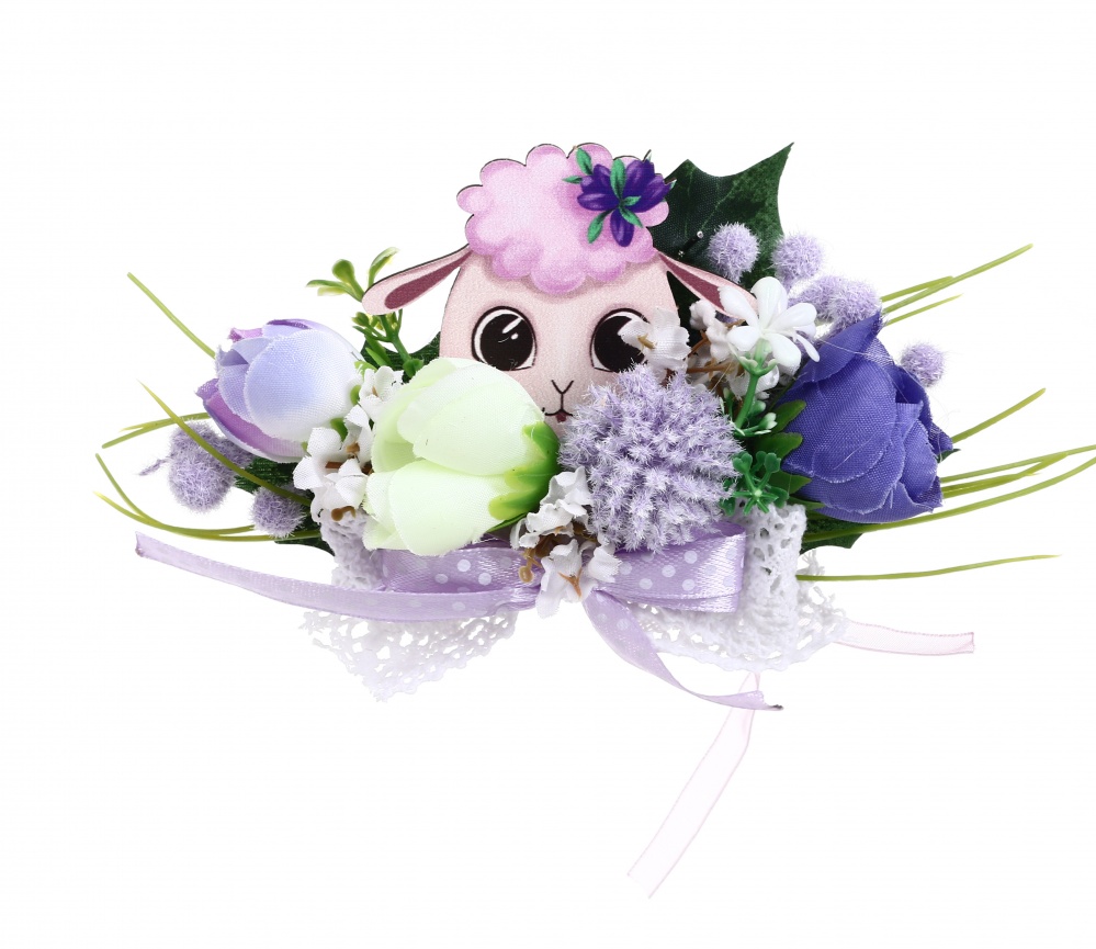 Украшение пасхальное в корзину Бутоньерка 15х15 с