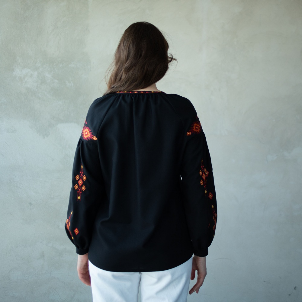 Вишиванка Едельвіка чорний р. S 74-25/00