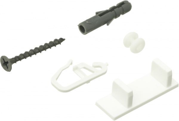 Комплект фурнітури ОМіС до стельового карнизу ОМ1 набірний 300 см білий 