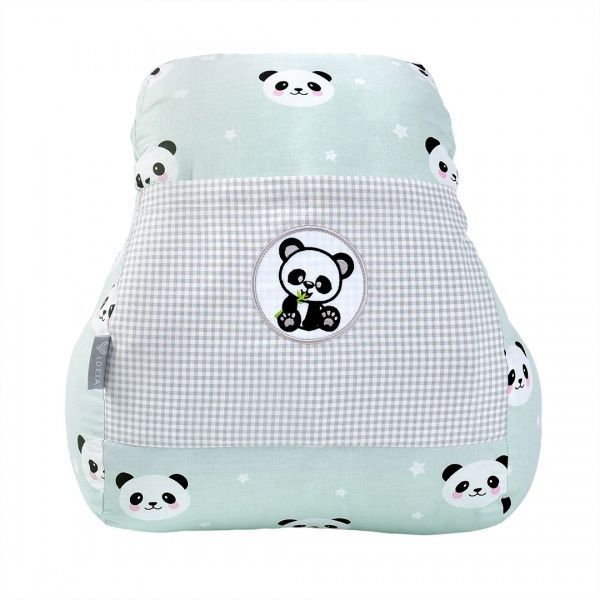 Подушка для кормления Mini Панда 30х28х30 см мята IDEIA