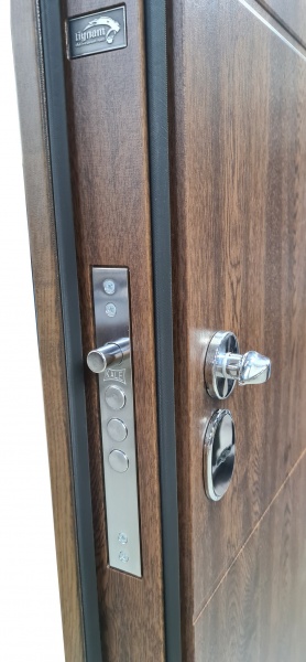 Двері вхідні Булат Термо House-703 вулична дуб бронзовий 2050x850 мм праві