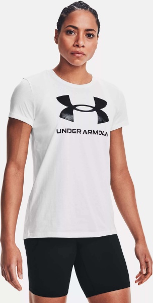 Футболка Under Armour SPORTSTYLE LOGO SS 1356305-102 р.XS бежевый