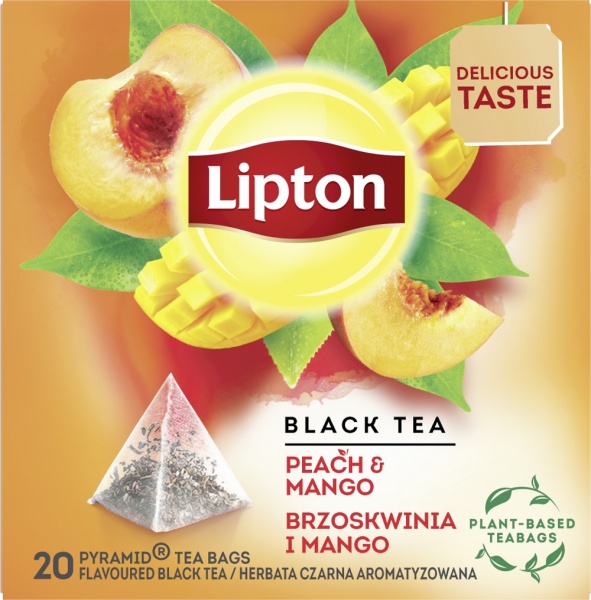 Чай черный Lipton peach mango 20 шт. 56 г 