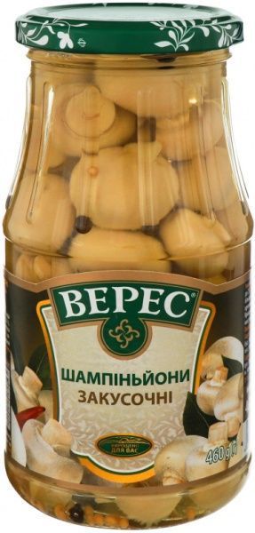 Шампиньоны маринованные Верес закусочные 460 г