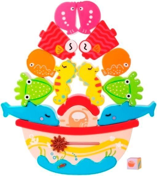 Ігровий набір Bebelino гра-баланс корабель з тваринами 58151