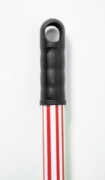 Ручка для швабры универсальное Гривня Петрівна прорезиненная 120см*0,23мм, бело-красная 