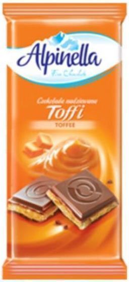 Шоколад Alpinella с начинкой тоффи 90 г