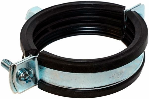 Хомут с резиновой прокладкой М8 21-23 мм 1/2