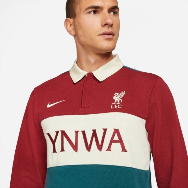 Футболка Nike LFC M NK SB DF TOP POLO DC9954-677 р. M бордовий