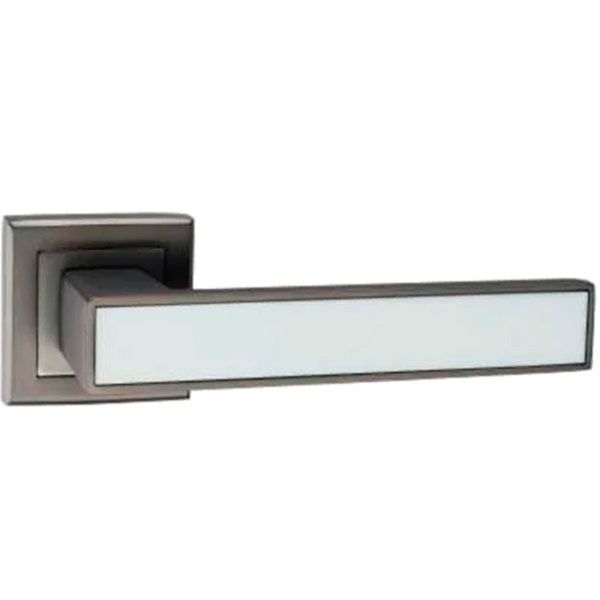 Ручка на розетке MVM А-2015 в цвете MА с белой вставкой матовый антрацит