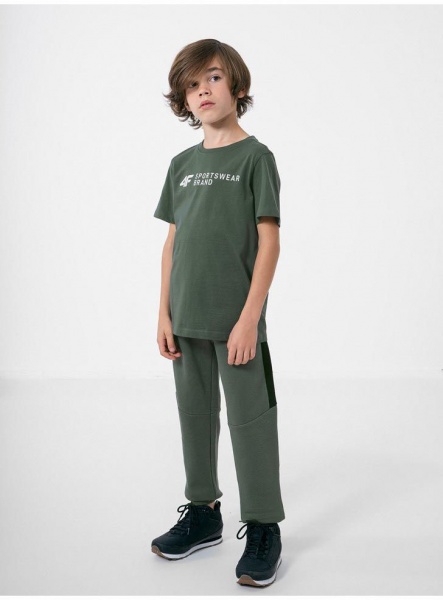 Штани 4F TROUSERS JSPMD002 HJZ22-JSPMD002-46S р. 140 зелений