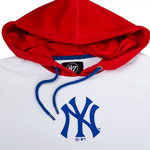 Худі 47 Brand NY YANKEES PULLOVER HOOD 551390WW-FS р. M білий