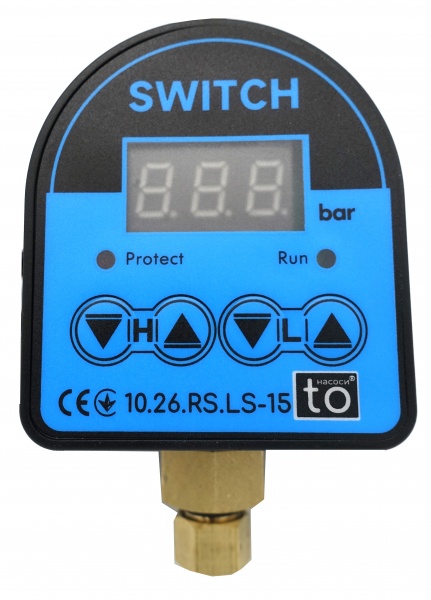 Реле давления toНАСОСИ электронное 1,5кВт с защитой сухого хода + кабель LS-15