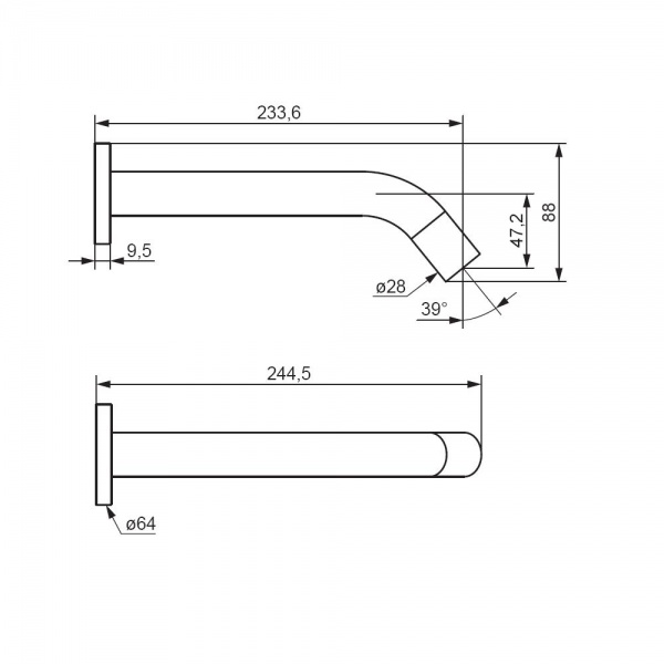 Смеситель для умывальника Damixa Scandinavian Pure 360270300