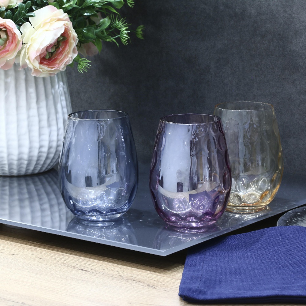 Склянка низька Fiora Purple Sprinkle скло 520 мл 1 шт.