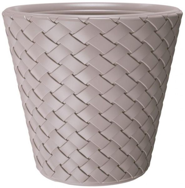 Горшок пластиковый Prosperplast Matuba круглый 67л мокко (71366-7529) 