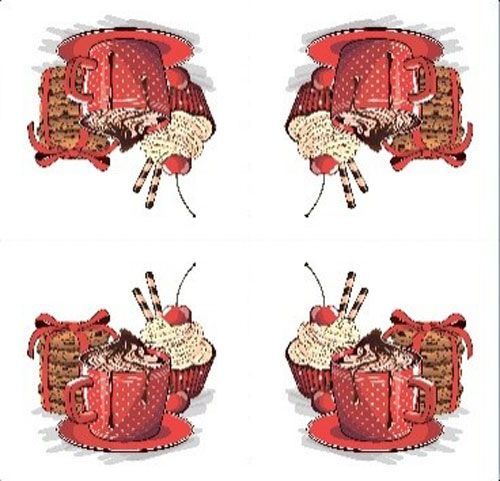 Салфетки столовые Ruta Праздничное кофе 33х33 см 20 шт.