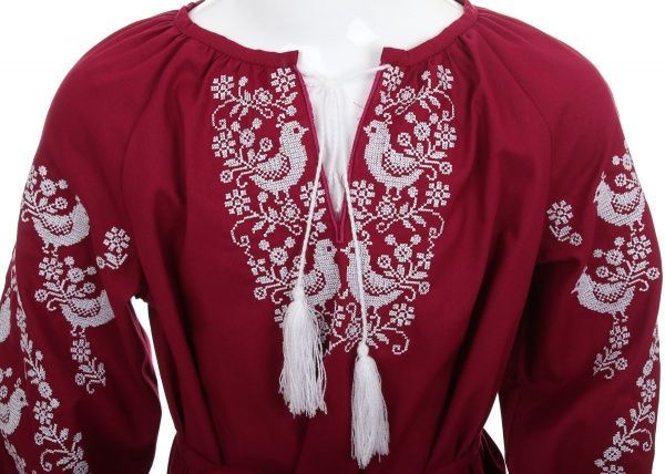 Платье Эдельвика 146 красный 166-19/00 