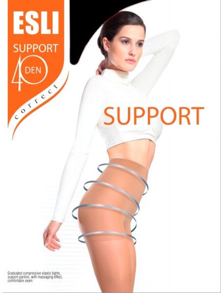 Колготки ESLI Support 40 den Nero р. 5 черный 1 шт. 