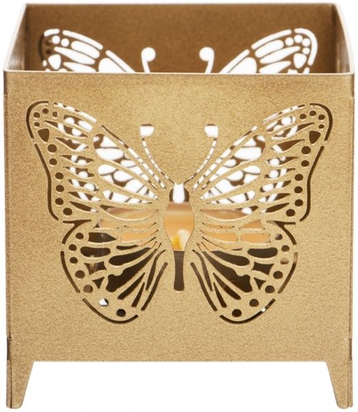 Подсвечник Бабочка золотой PS013-G