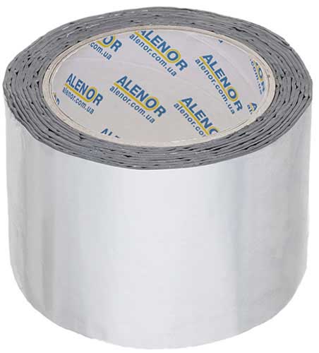 Лента герметизирующая Alenor BF бутиловая 75 мм x 3 м алюминиевая