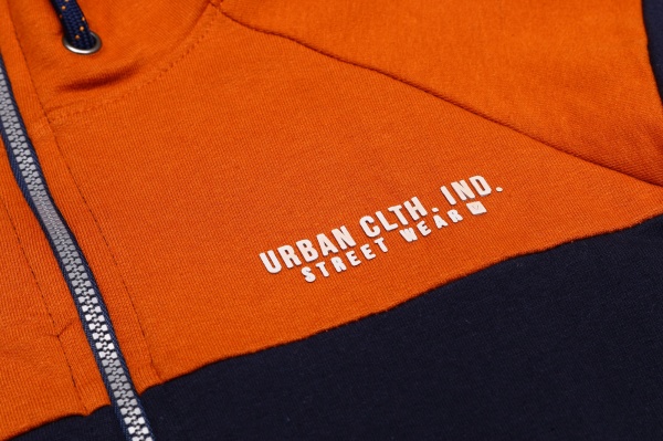 Худи для мальчика NWM р.140 оранжевый с черным U44242-1 