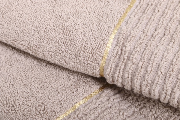 Набор полотенец махровых с велюром Голд новый бежевый La Nuit 