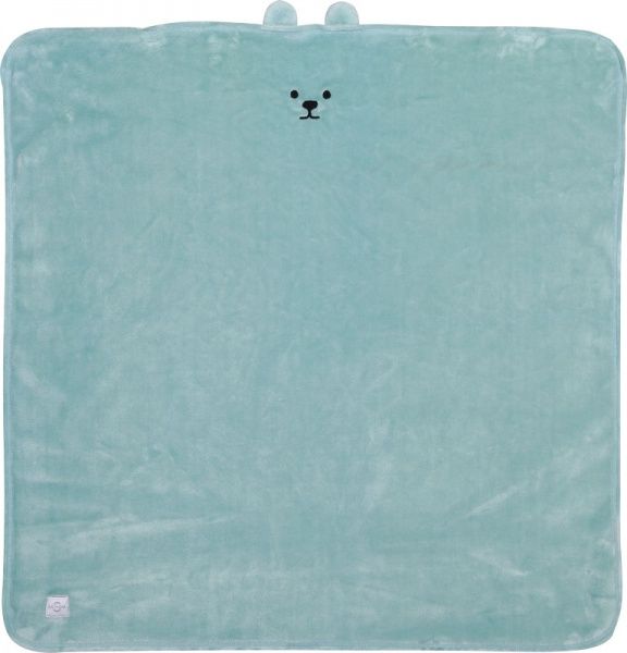 Одеяло детское с ушками 80х80 мятный 