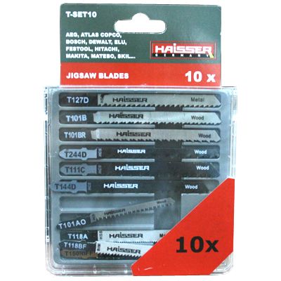 Набір пилок для електролобзика Haisser T-SET10 10 шт.