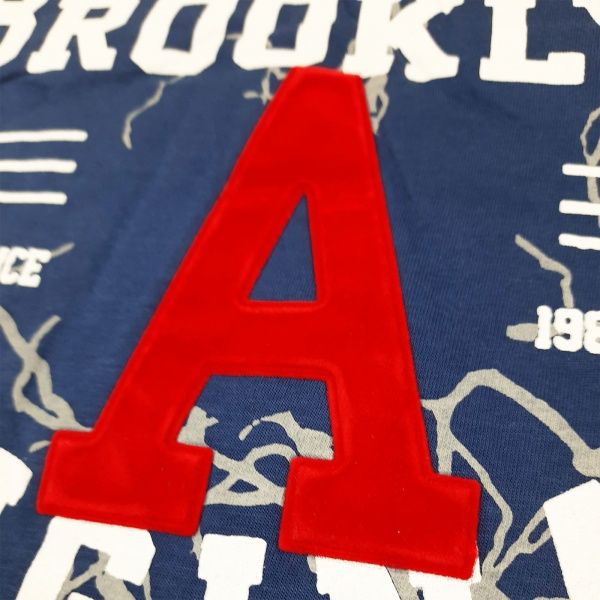 Футболка для мальчика AKKU с буквой А р.146 синий 9076 