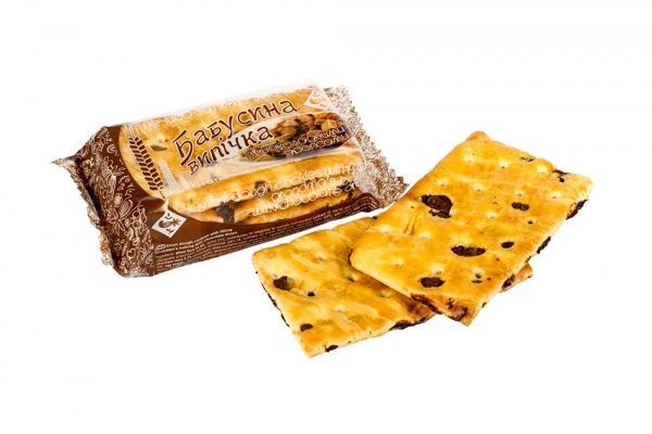 Печиво затяжне Житомирські ласощі «Бабусина випічка» з шоколадними дропсами 68 г 