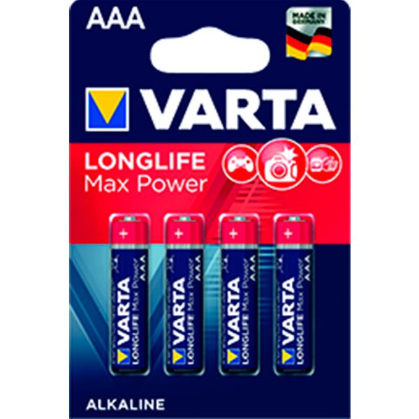 Батарейка Varta Longlife Max Power AAA (R03, 286) 4 шт. (04703101404) 