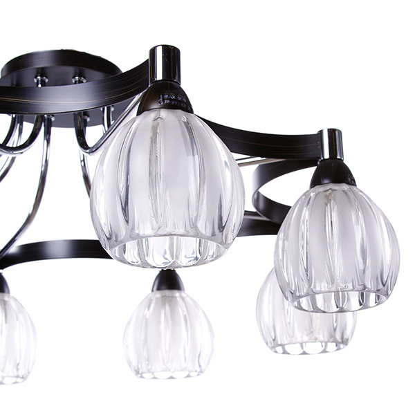 Люстра Altalusse INL-9246C-08 хром/венге