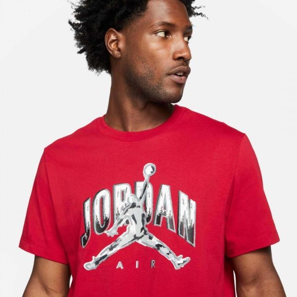 Футболка Nike M J BRAND JDN AIR SS CREW CZ8383-687 р.M червоний