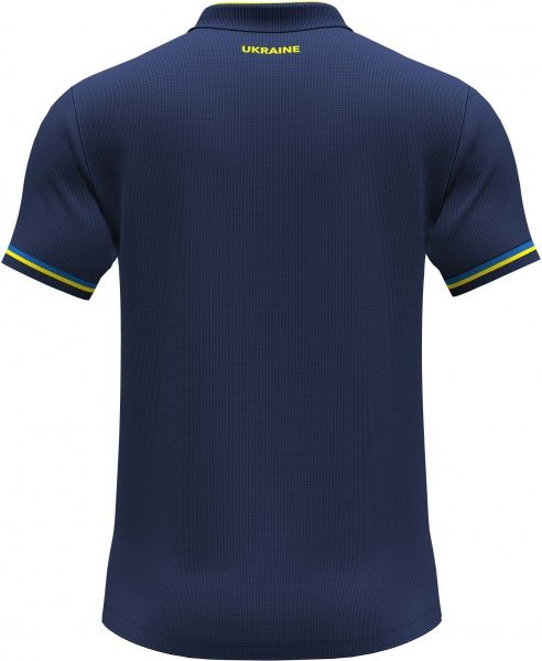 Поло форми збірної України 2021 Joma FED. FUTBOL UCRANIA SHORT SLEEVE POLO AT102376A339 р.2XL темно-синій
