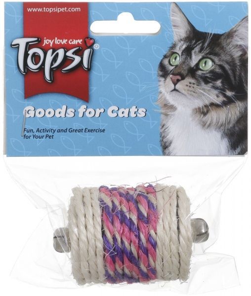 Игрушка для котов Topsi Катушка ниток с колокольчиком 7,5 см 1663