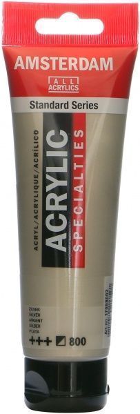 Краска акриловая № 800 Серебряный 120 мл Amsterdam Standart Royal Talens