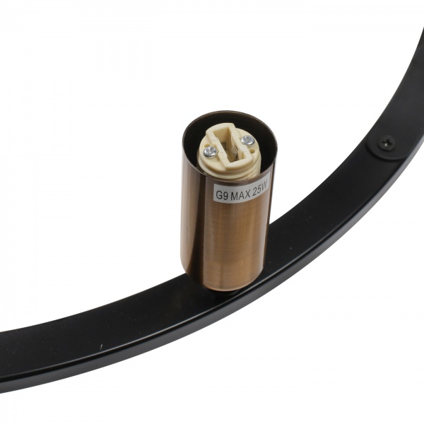 Люстра підвісна Светкомплект Candel L 750-9 9x25 Вт G9 прозорий/чорний 