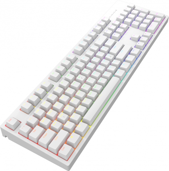 Клавиатура игровая Dark Project One KD104A White PBT Gateron Mechanical Yellow (DPO-KD-104A-100100-GYL) 