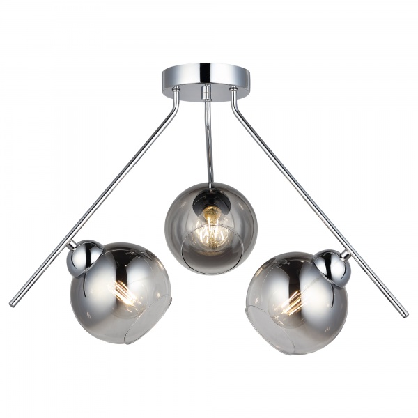 Люстра потолочная Vio Concept by LUCEA Gemo 3x40 Вт Е27 хром 1560-51-13 