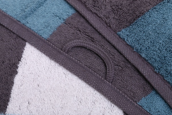 Рушник махровий Mosaic 80x150 см графіт Cawo 