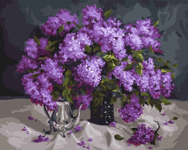 Картина по номерам Ароматная сирень 40х50 см Идейка 