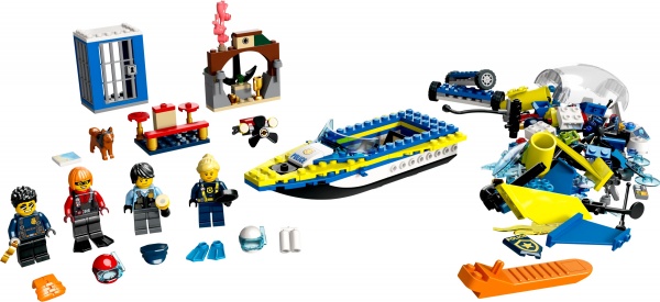 Конструктор LEGO City Детективні місії водної поліції 60355