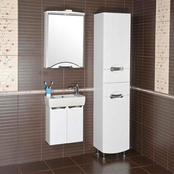 Тумба с умывальником Аква-Родос Глория 05GL50 50 см белая