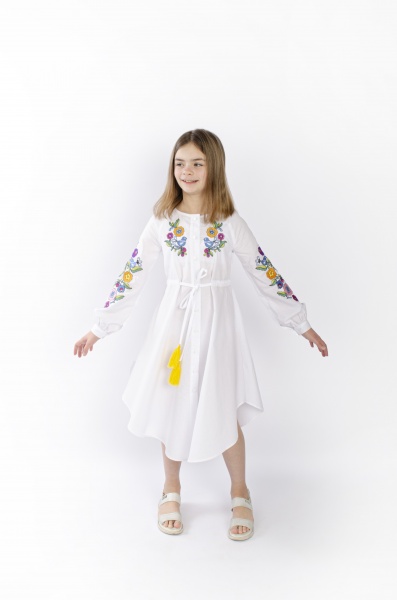 Платье Эдельвика 272-22/09 р.158 белый 