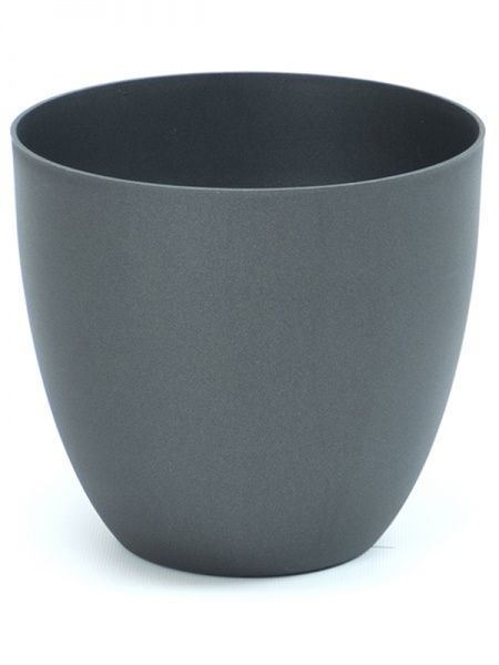 Горшок пластиковый Plastiken Cuenco TES круглый 58 л антрацит 