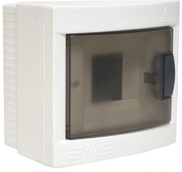 Щит пластиковый с крышкой Литмаш 4 модуля ЩРП4Н