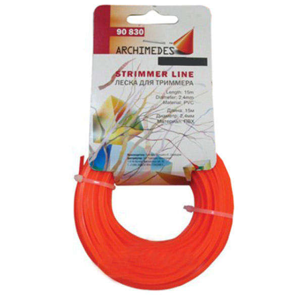 Леска для мотокосы Forte 2,4 мм 15 м витой квадрат TS24-15-O3