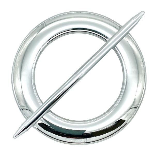 Декор Круг d150 мм серебро глянец С001-2 MISLT